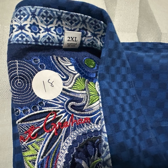Robert Graham Blue long sleeve - Picture 4 of 6